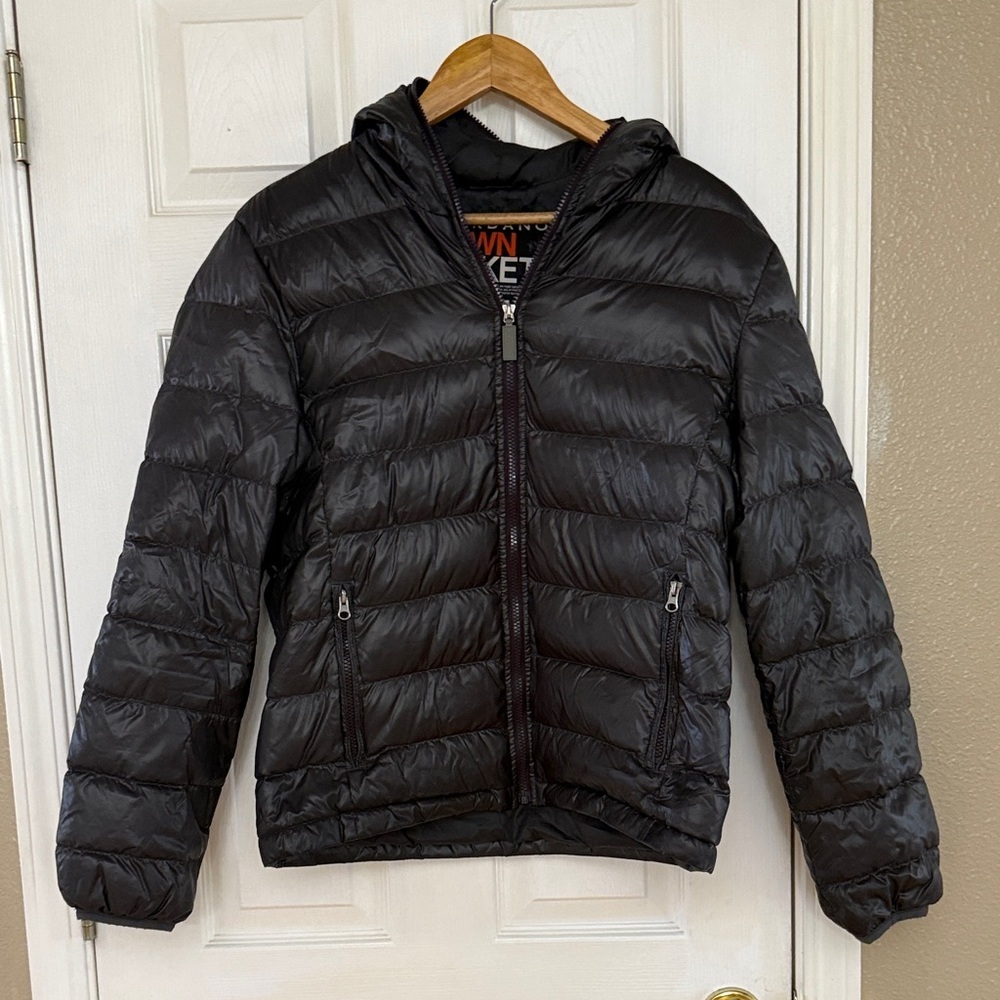 Down Jacket Women's Black Puffer Coat